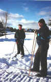 Alan and Poppa Marshall getting ready for some cross country skiing.